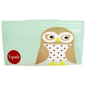 3 Sprouts - Snack Bag / 2er Pack / wiederverwendbar / Eule