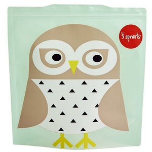 3 Sprouts - Sandwich Bag / 2er Pack / wiederverwendbar / Eule