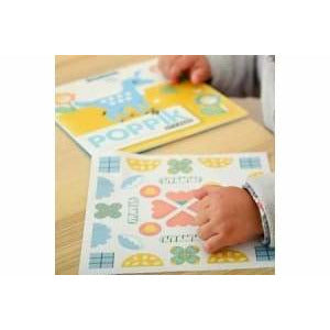 Poppik Stickerkarten - Meine ersten Sticker (6 Karten + 96 Sticker) / Waldtiere