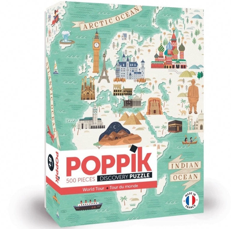 Poppik Puzzle / Weltreise (500 Teile)