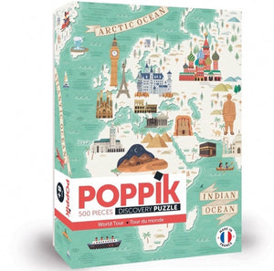Poppik Puzzle / Weltreise (500 Teile)