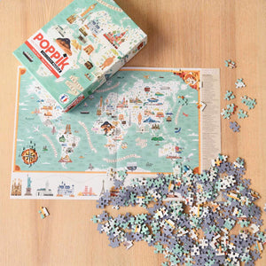 Poppik Puzzle / Weltreise (500 Teile)