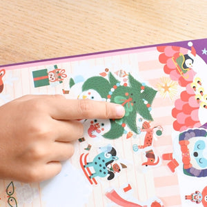 Poppik Stickerposter - Mini Discovery (1 Poster A4 + 30 Sticker) / Weihnachts-Adventskalender (3-8 Jahre)