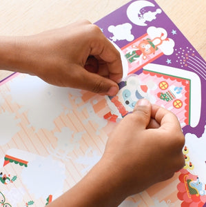 Poppik Stickerposter - Mini Discovery (1 Poster A4 + 30 Sticker) / Weihnachts-Adventskalender (3-8 Jahre)