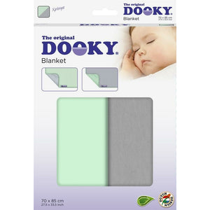 Decke / doppellagig / Mint/Grau