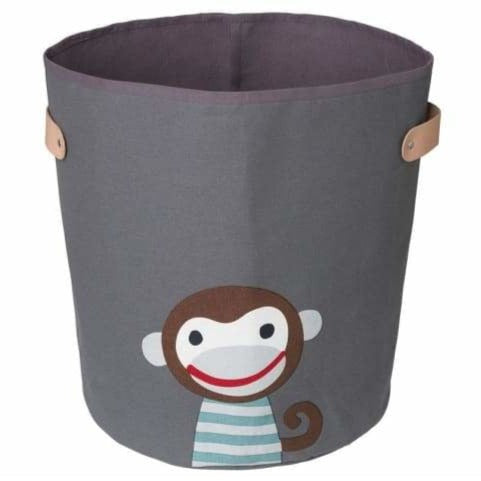*NEU* Aufbewahrungskorb mit Äffchen-Design - dunkel