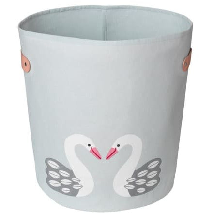 *NEU* Aufbewahrungskorb mit Schwan Design - hell