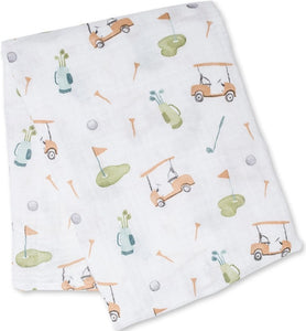 lulujo - Mulltuch / Baumwolle / 120 x 120 cm / Golf