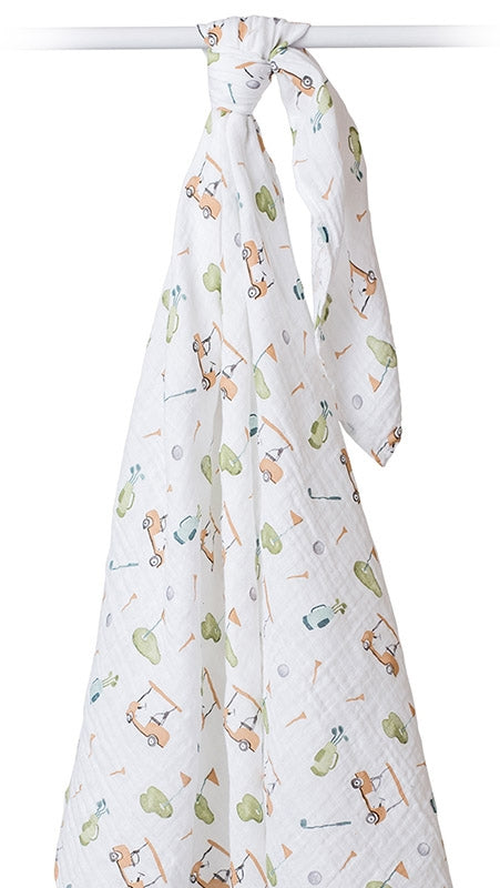 lulujo - Mulltuch / Baumwolle / 120 x 120 cm / Golf