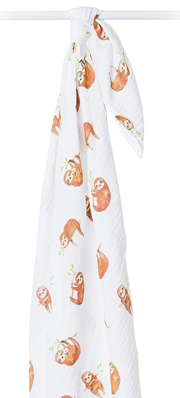 lulujo - Mulltuch / Baumwolle / 120 x 120 cm / Sloth Modern