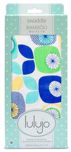 lulujo Bamboo Swaddle Mulltuch / 120 x 120 cm / Funky Fruits