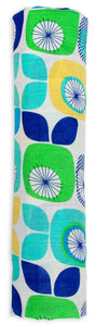 lulujo Bamboo Swaddle Mulltuch / 120 x 120 cm / Funky Fruits