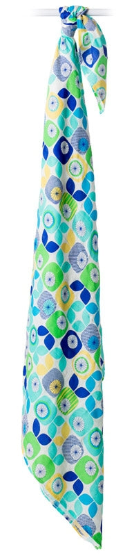 lulujo Bamboo Swaddle Mulltuch / 120 x 120 cm / Funky Fruits