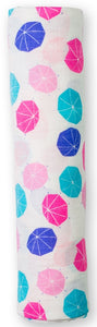 lulujo Bamboo Swaddle Mulltuch / 120 x 120 cm / Parasols