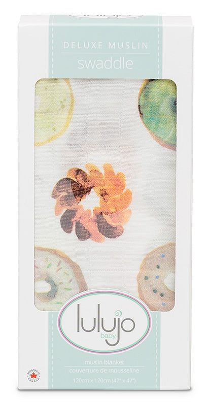 lulujo - Mulltuch (fashion collection) / Viskose (Bambus) / 120 x 120 cm / Donut