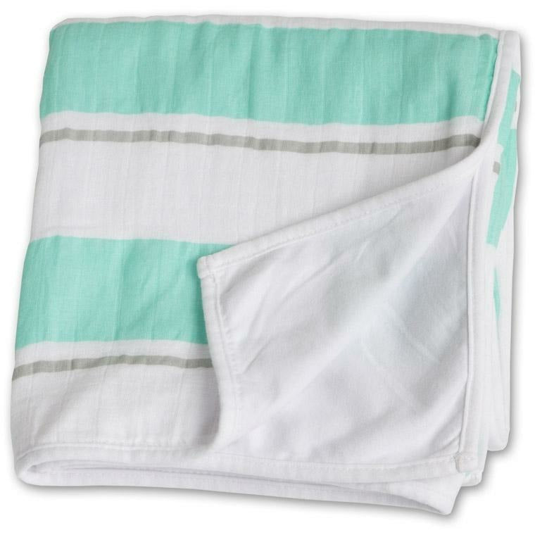 Kinderdecke - Aqua Stripe