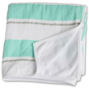 Kinderdecke - Aqua Stripe