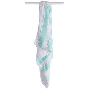 Kinderdecke - Aqua Stripe