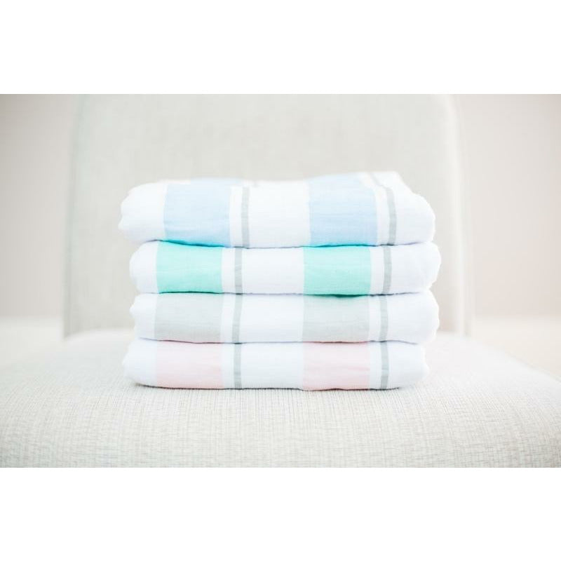 Kinderdecke - Aqua Stripe