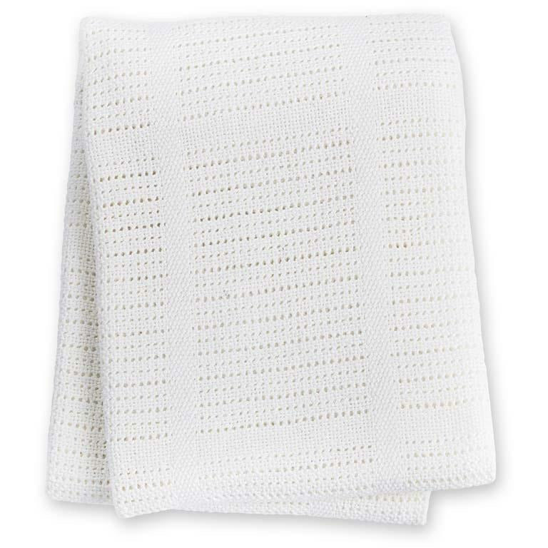 Baumwoll-Strickdecke White