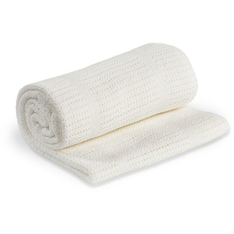 Baumwoll-Strickdecke White