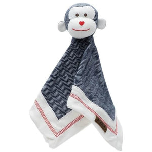 Lovey/Schmusetuch Baumwolle (Bio) - Affe - Lake Blue