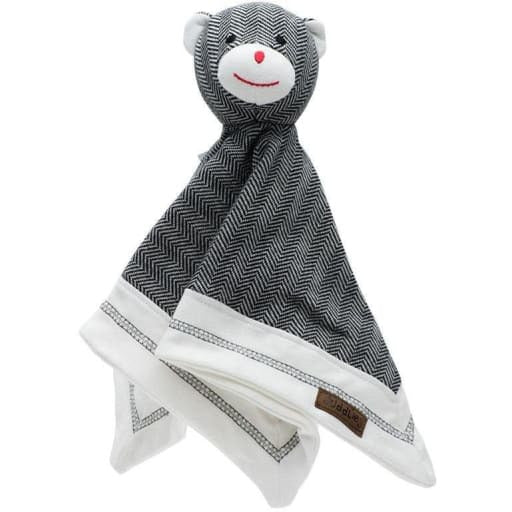 Lovey/Schmusetuch Baumwolle (Bio) - Bär - Bear Black
