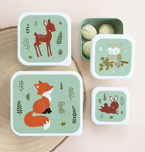 Lunchbox / 4er Set / Waldfreunde
