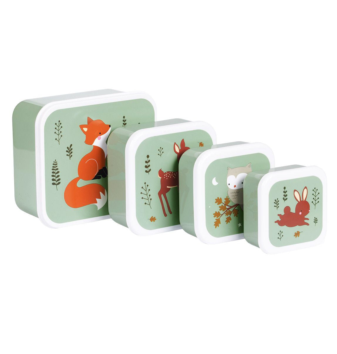 Lunchbox / 4er Set / Waldfreunde