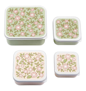 Lunchbox / 4er Set / Blumen