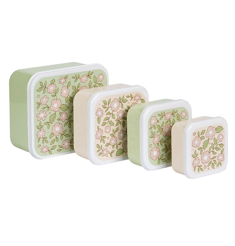 Lunchbox / 4er Set / Blumen