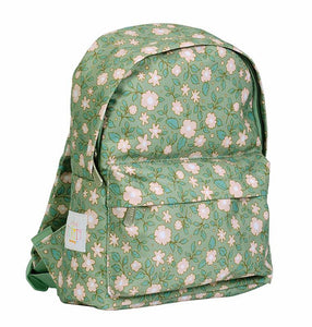 *NEU* Kleiner Rucksack / Blüten / Salbeigrün