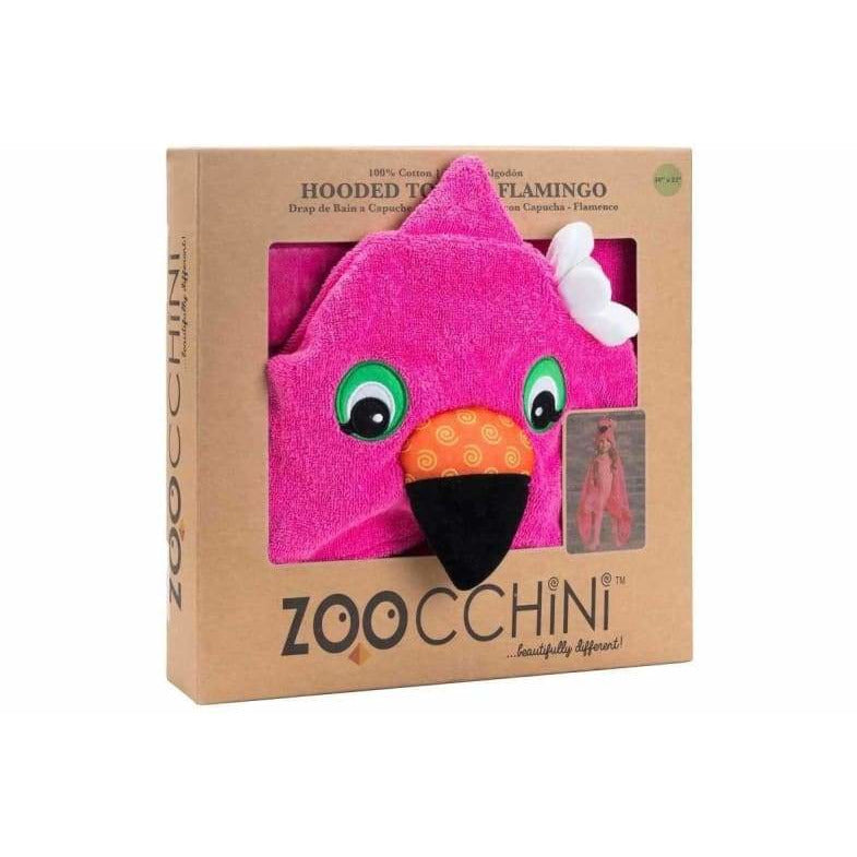 Kinder Kapuzenbadetuch ~ Franny der Flamingo