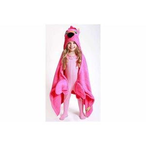 Kinder Kapuzenbadetuch ~ Franny der Flamingo